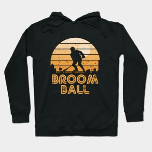 Retro Sunset Broomball Hoodie